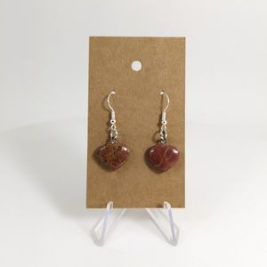 Carnelian Earrings, Handmade, Bohemian Gemstone Jewelry, Vitality Stone, Gift
